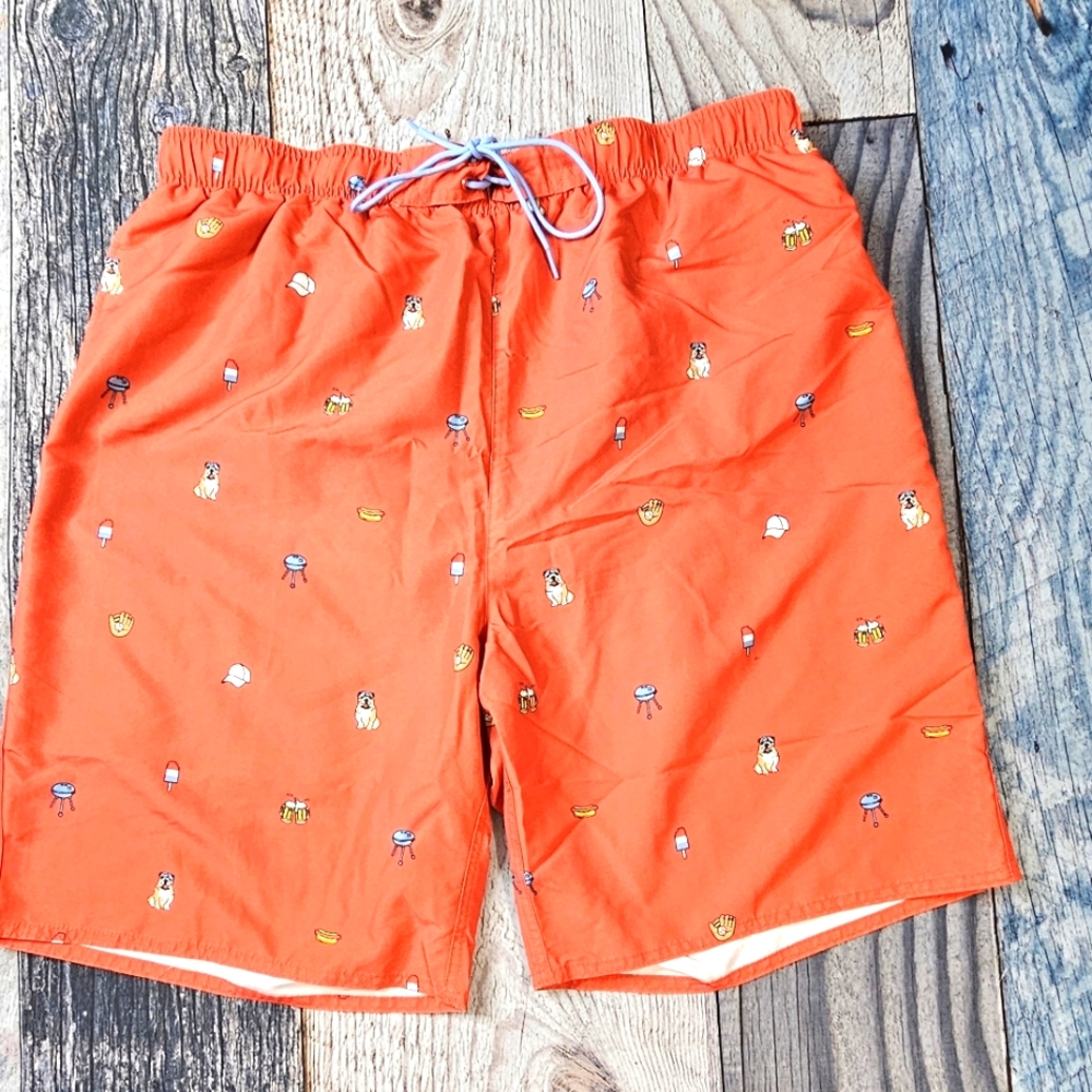 Island Passport Men's Swim Trunks Lined Mesh Size 1XLT